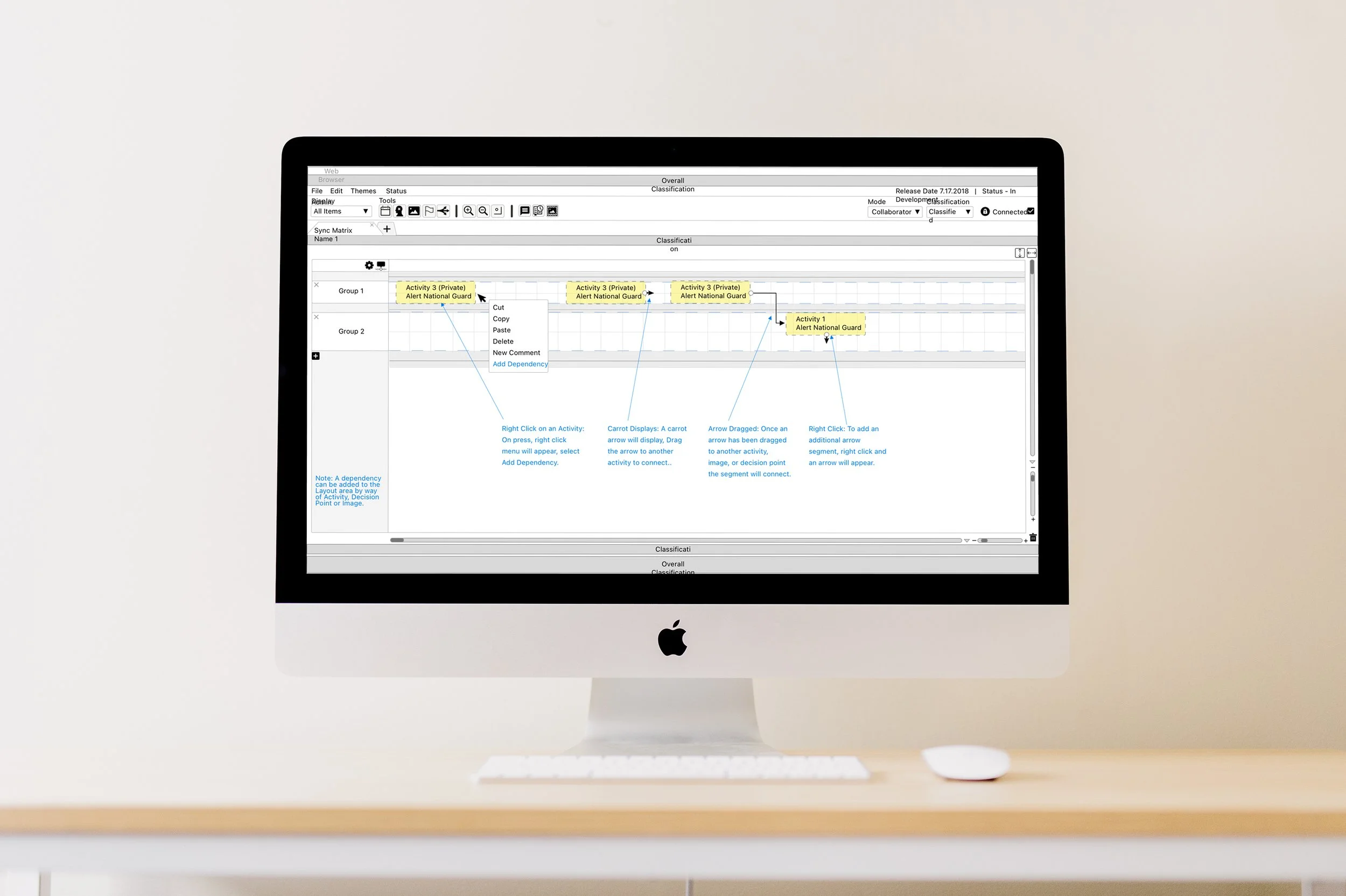 Time path UI — group placements